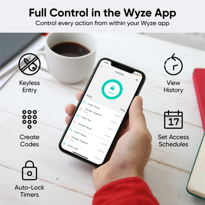 Wyze Smart Lock Bolt with Fingerprint Keyless Entry and Auto Lock