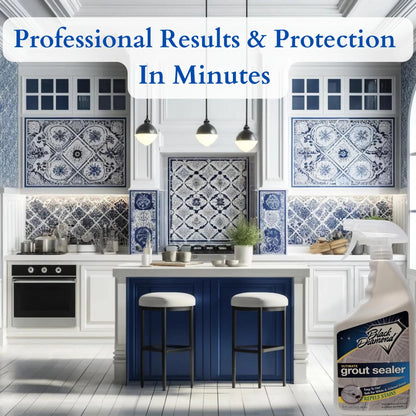 Black diamond stoneworks ultimate grout sealer: stain sealant protector for tile, marble, floors, showers and countertops.