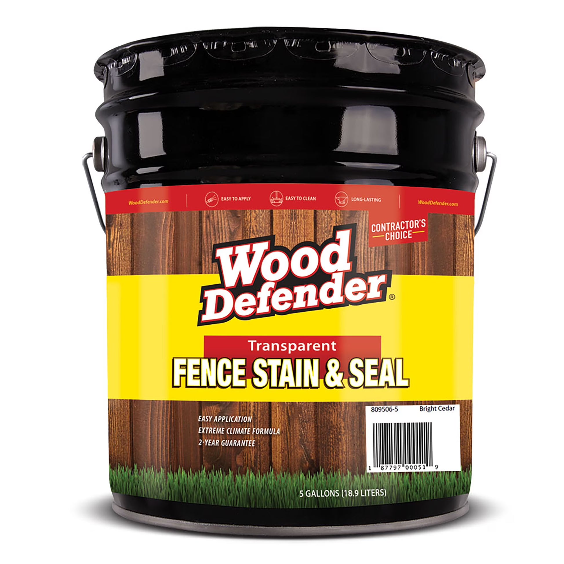 Wood Defender Transparent Fence Stain BRIGHT CEDAR 5-gallon