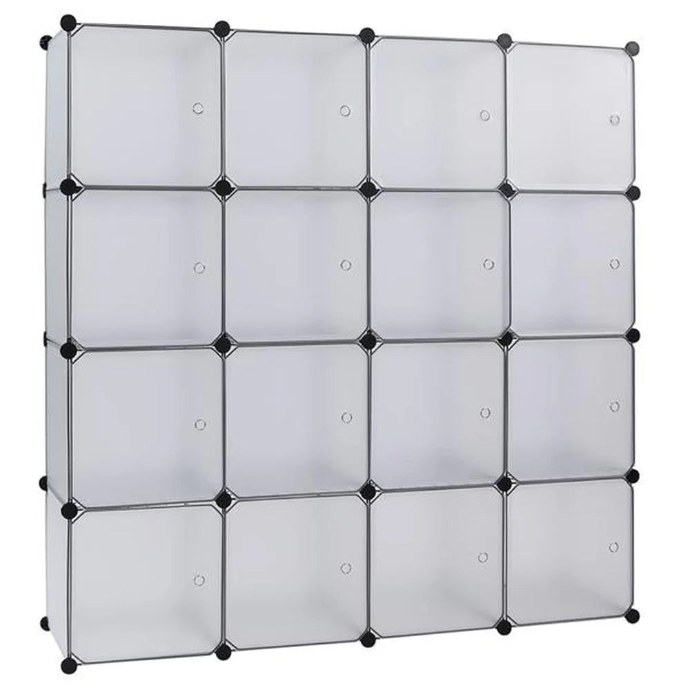 16-Cubes Storage Case Shelf Shelving Bookcase Bookshelf Organizing Closet Toy Organizer Cabinet