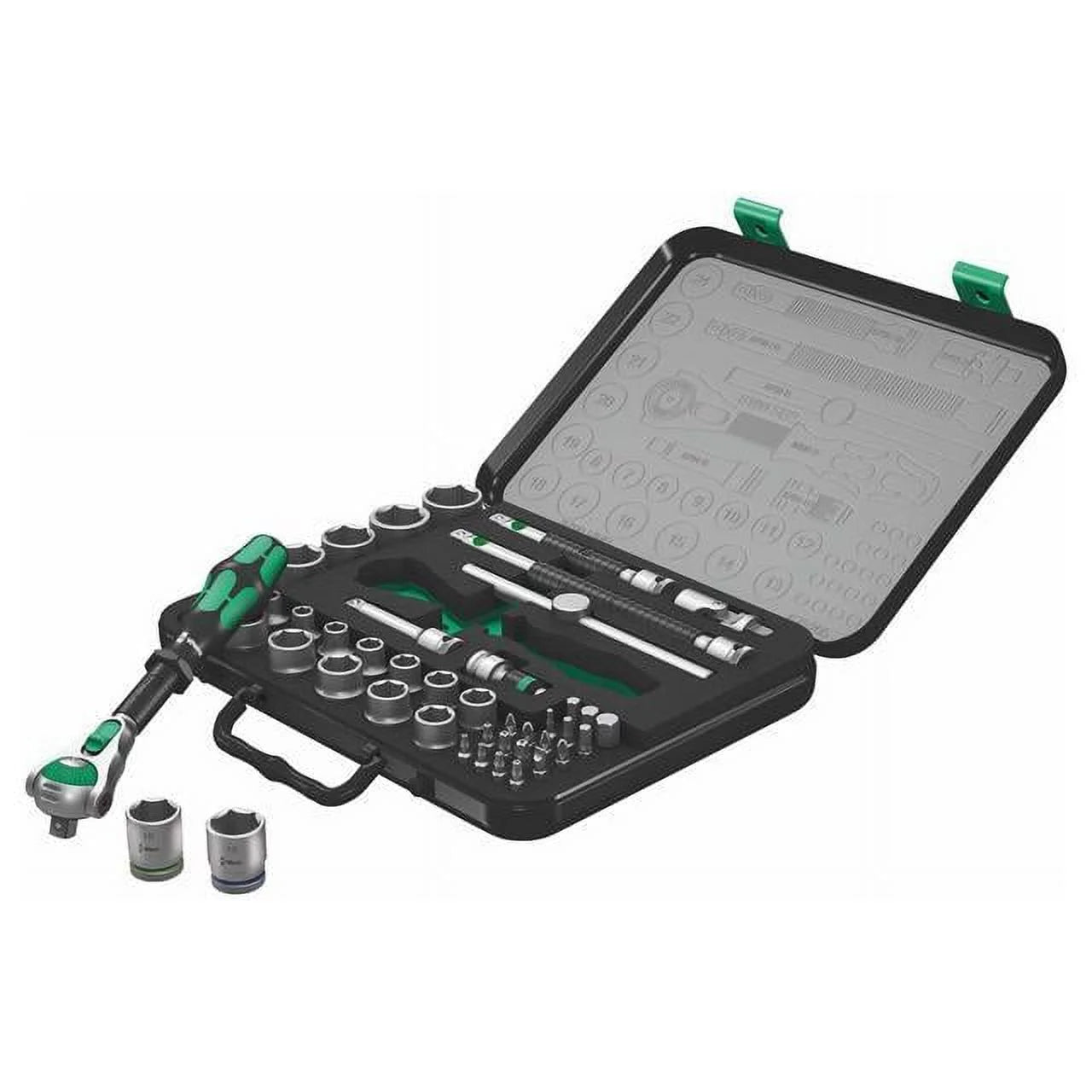 Wera Zyklop Metric 1/4? & 1/2" Drive Speed Ratchet Socket/Bit Set (43-Piece Set)