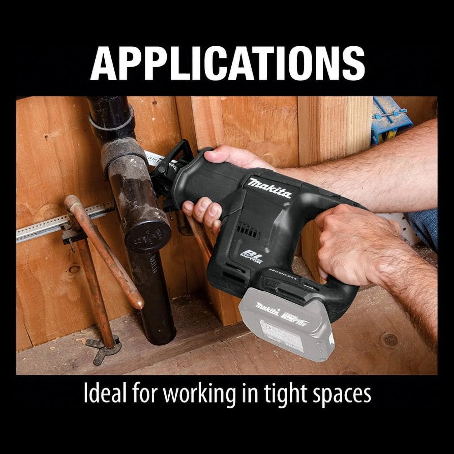 Makita XRJ07ZB 18 Volt Battery Powered Brushless Cordless Reciprocating Saw