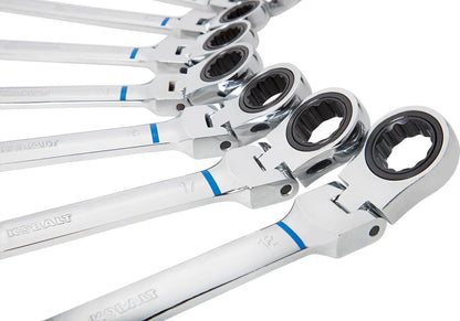 Kobalt Kobalt 8 -Piece Set Metric Flexible Head Ratchet Wrench