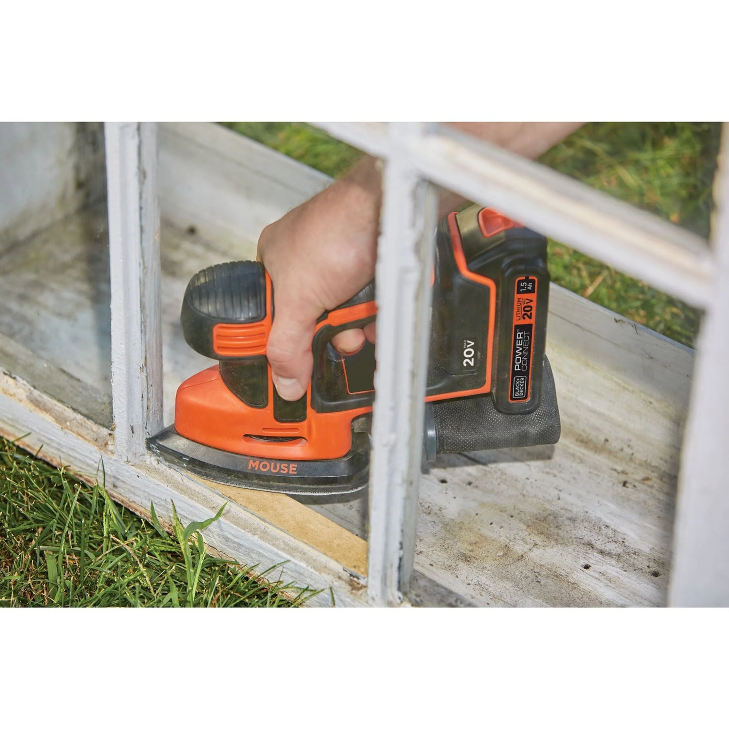 BLACK+DECKER 20V MAX* Cordless Mouse Sander, BDCMS20C
