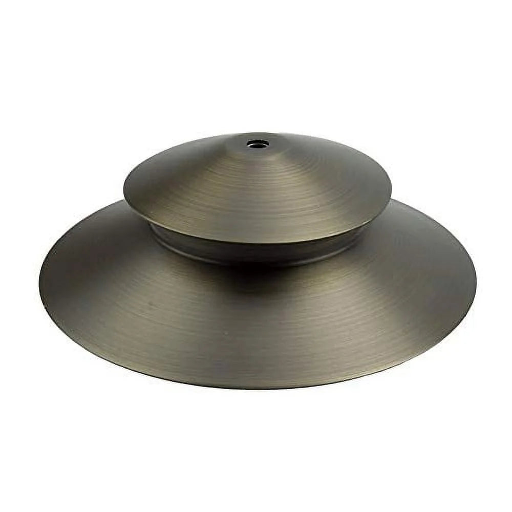 VOLT Stratum 12V Brass 2-Tier Path Light (9" Shade, 25" Tall)