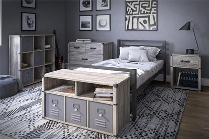 Nova 9 Cube Storage Bookcase - Grey Oak