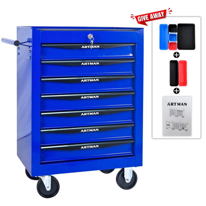 ARTMAN 20" 6-Drawer Tool Chest Cabinet with Ball Bearing Drawer Slides, Steel Tool Storage Box Organizer for Garage Workshop Repair Shop