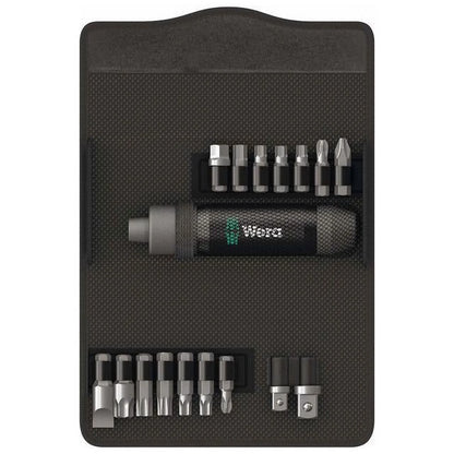 Wera Impact Driver Set (17-Piece) - 90 Nm Manual Screwdriver Kit with Hex & TORX Bits in Textile Box
