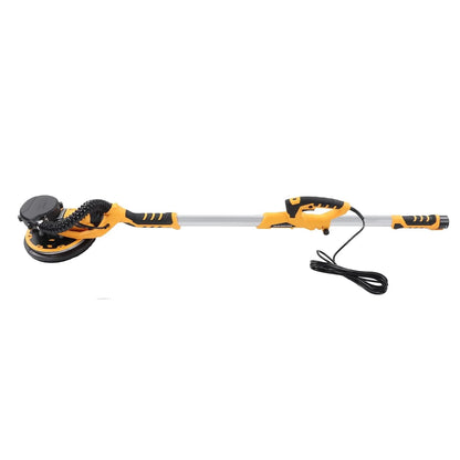 9 Inch Electric Drywall Sander withBearing, LED Light, 98.5% Dust Collection, 5 Variable Speeds, Removable 360° Rotating Sanding Disc, High Performance, 1390W Motor Power (US