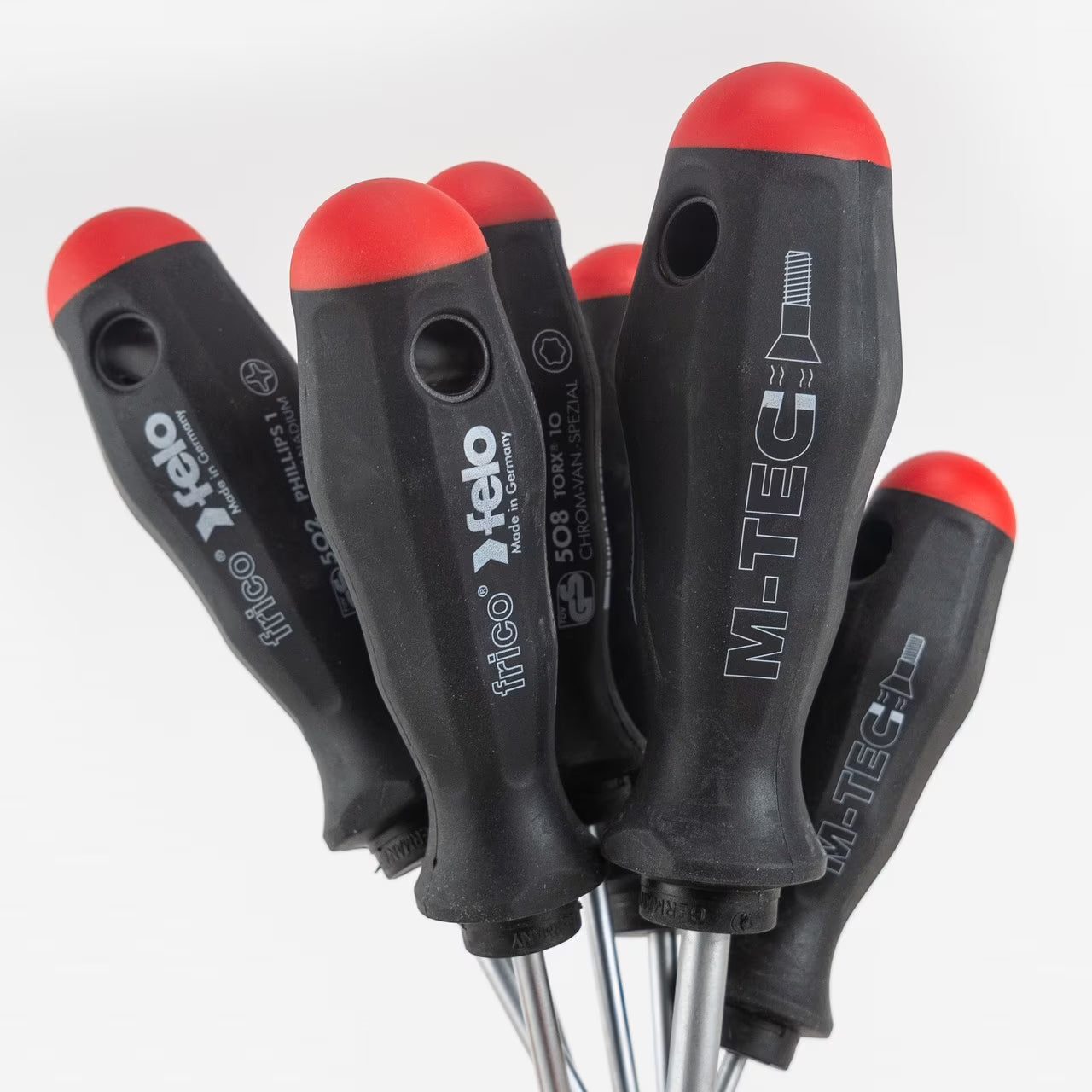 Felo 0715751699 Set of 7 M-Tec Slotted,Phillips,& Torx Screwdrivers,500 Series