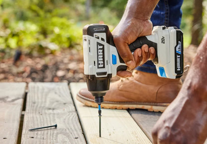 HART 20-Volt Cordless 1/4? Hex Impact Driver 2-Pack 4AH Battery Kit Bundle