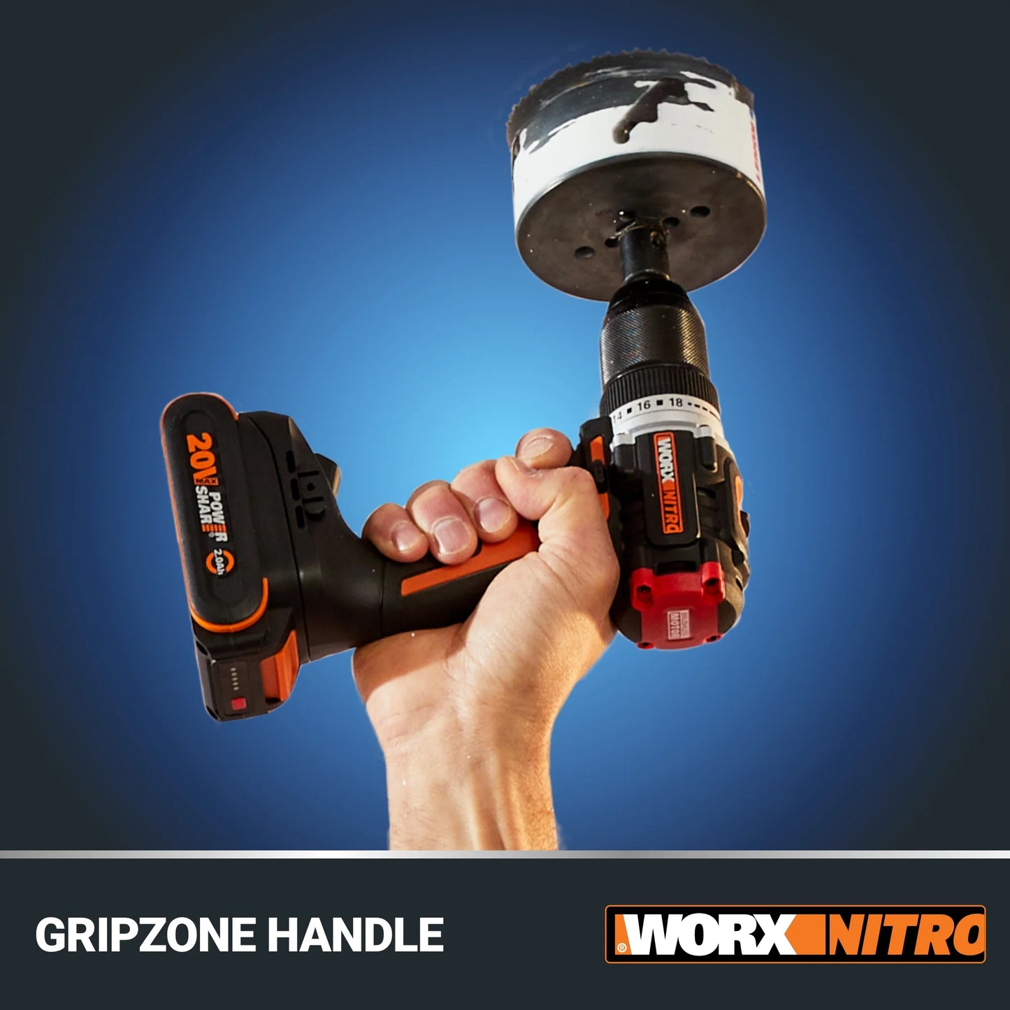 Worx Nitro WX130L.9 20V Compact Brushless 1/2? Drill/Driver (No Battery and Charger Included - Tool Only)