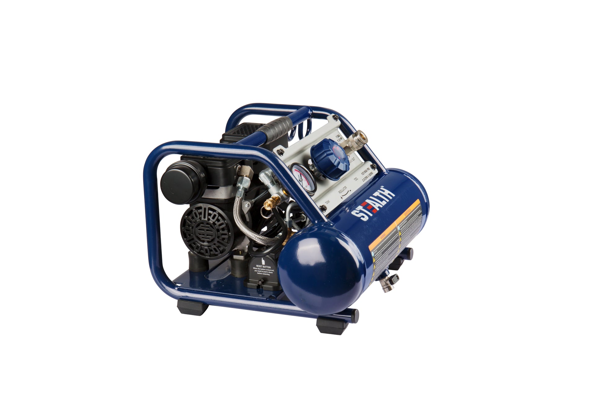 1 Gallon Ultra Quiet Oil-Free Electric Air Compressor with 125 PSI Maximum Pressure and Limited Lifetime Warranty