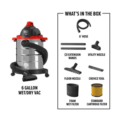 Dirt Devil 6 Gallon Wet/Dry Vacuum