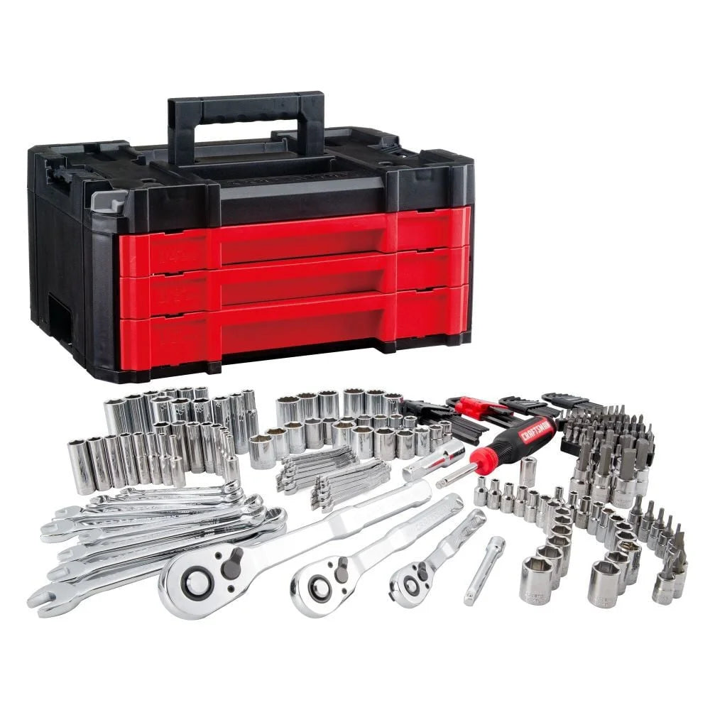 CRAFTSMAN Cmmt45305, Full-polish Chrome Finish Mechanics Tool Socket Wrench & Set, 230 Pieces