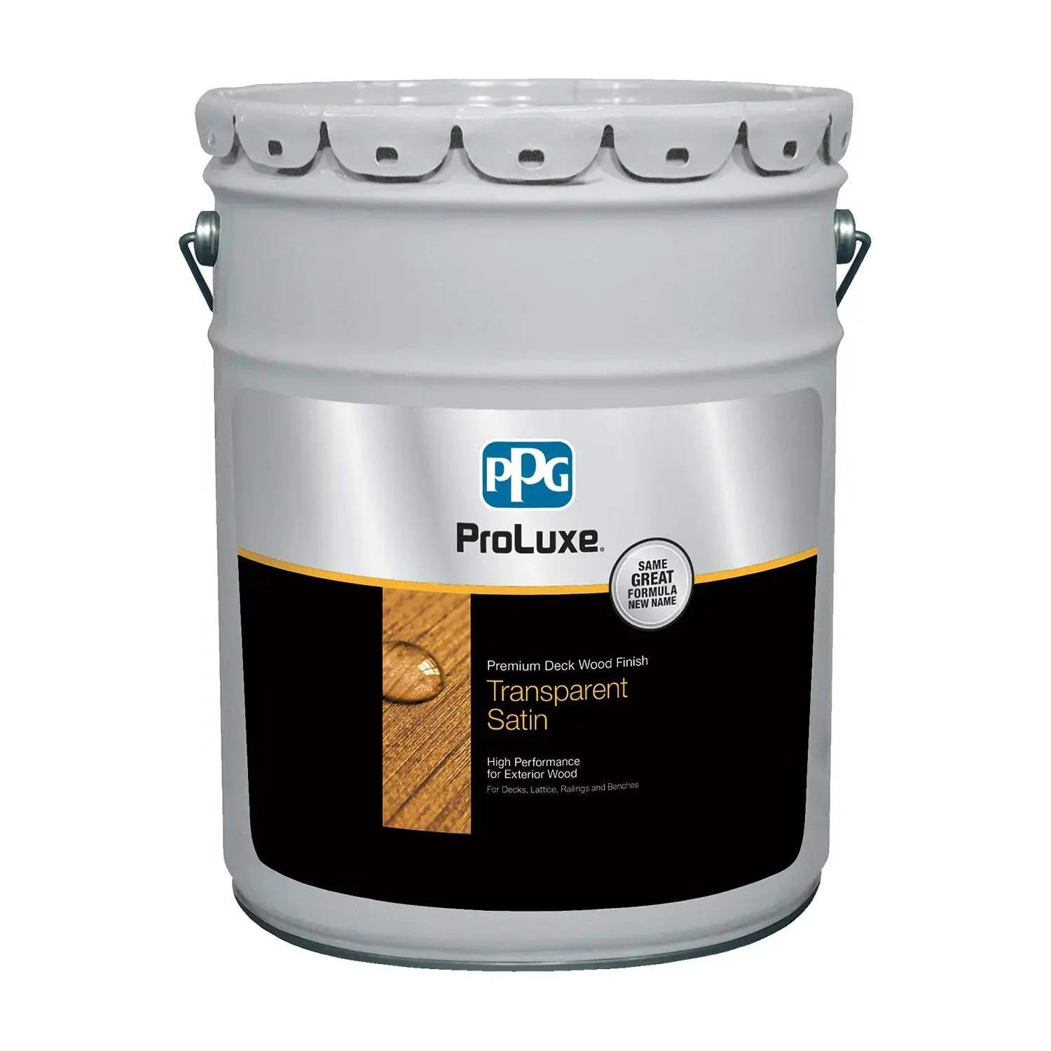 1 gal ProLuxe SIK44045 Mahogany Premium Deck Exterior High Performance Wood Finish, Transparent Satin