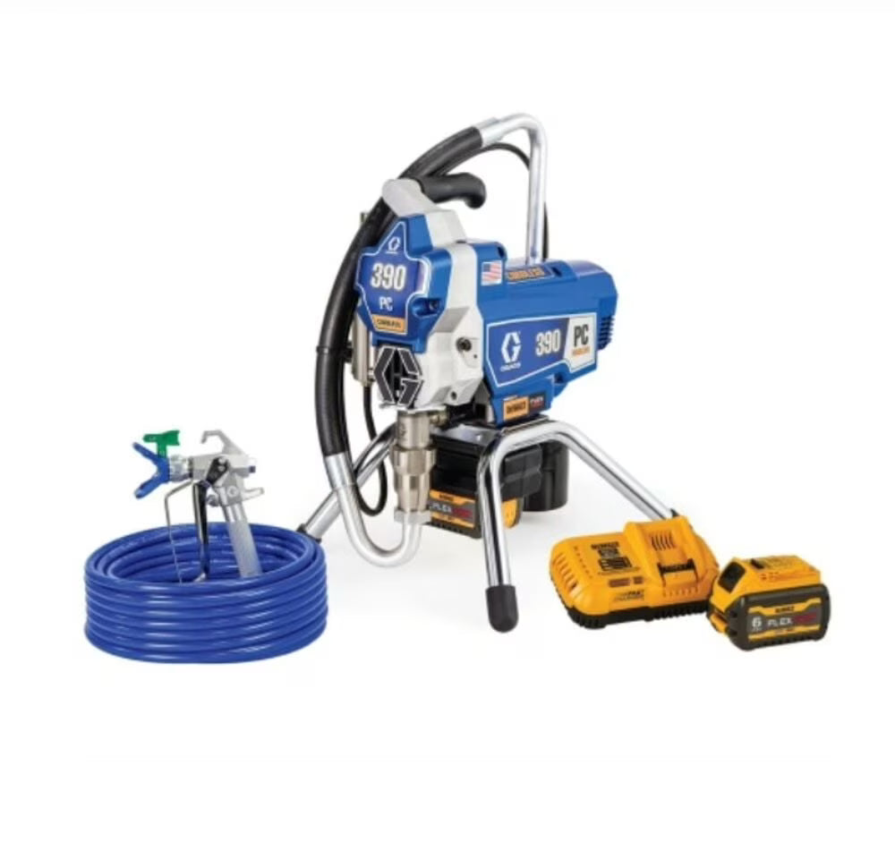Graco 390 Pc Airless Paint Sprayer Cordless Kit With Stand