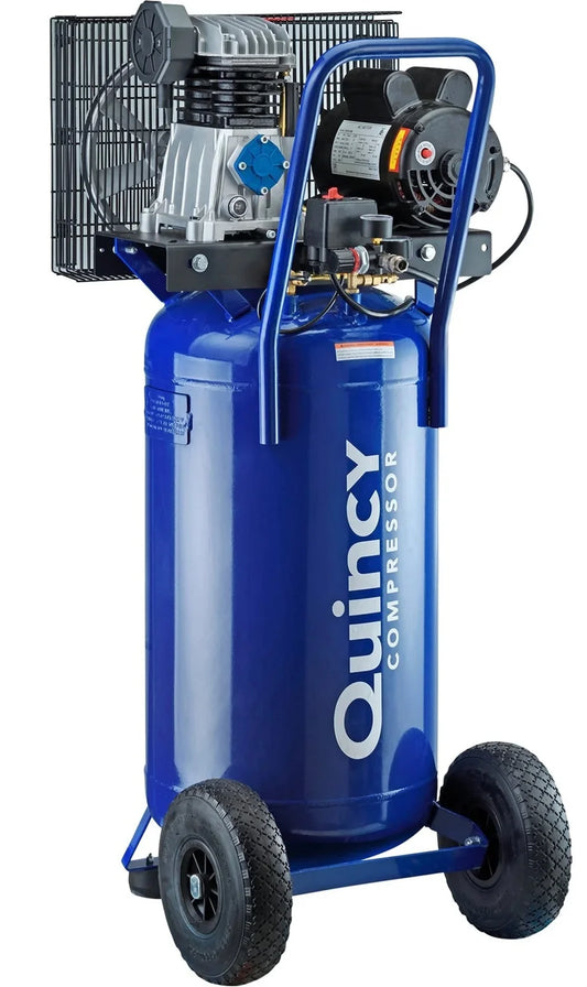 Quincy Q12126VPQ Cast Iron Blue 2 HP 115V 135 PSI 1-Stage Oil-lubricated Air Compressor 26 gal