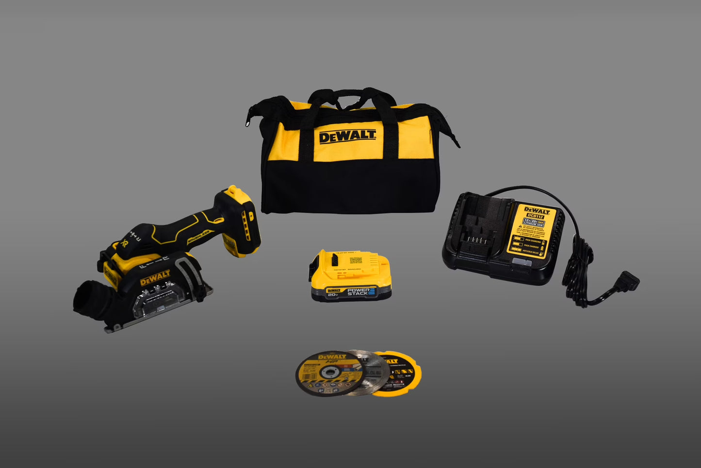 DeWalt DCS438E1 20V MAX XR Cordless Brushless 3" Cut-Off Tool Kit with 1.7Ah Compact Battery, Charger & Tool Case