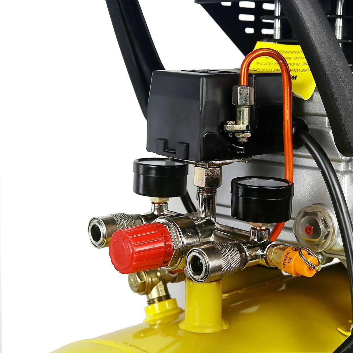 XtremepowerUS 10 Gallon Ultra Quiet Portable Air Compressor, 3.5HP, 125 PSI, Oil-Lubricated, 120V