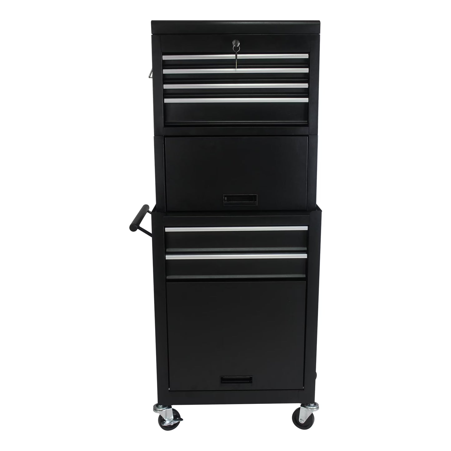 ARTMAN 6-Drawer 2 in 1 Mechanic Tool Box Storage Cabinet,High Capacity Rolling Tool Chest with Wheels and Drawers for Garage Workshop Warehouse Repair Shop