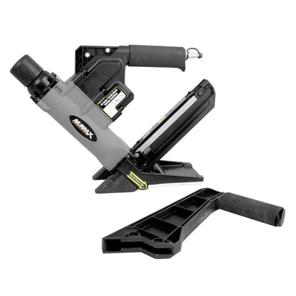 NuMax S50LSDH Pneumatic 2-in-1 15.5-Gauge and 16-Gauge 2" Dual Handle Flooring Nailer/Stapler