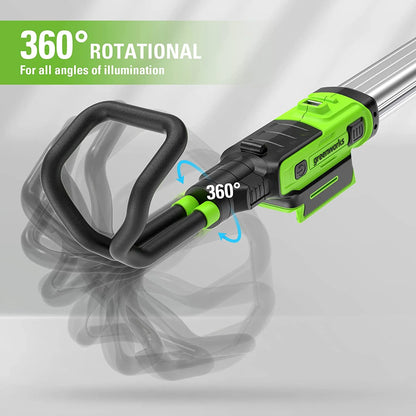 Greenworks 24V Underhood Work Light, 1200 Lumen LED Light Bar with 2Ah Battery and Charger