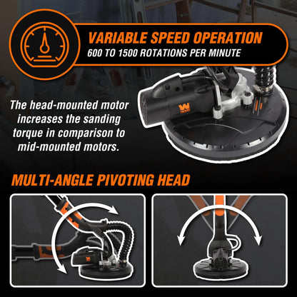 WEN Variable Speed 5-Amp Drywall Sander with 15-Foot Dust Hose