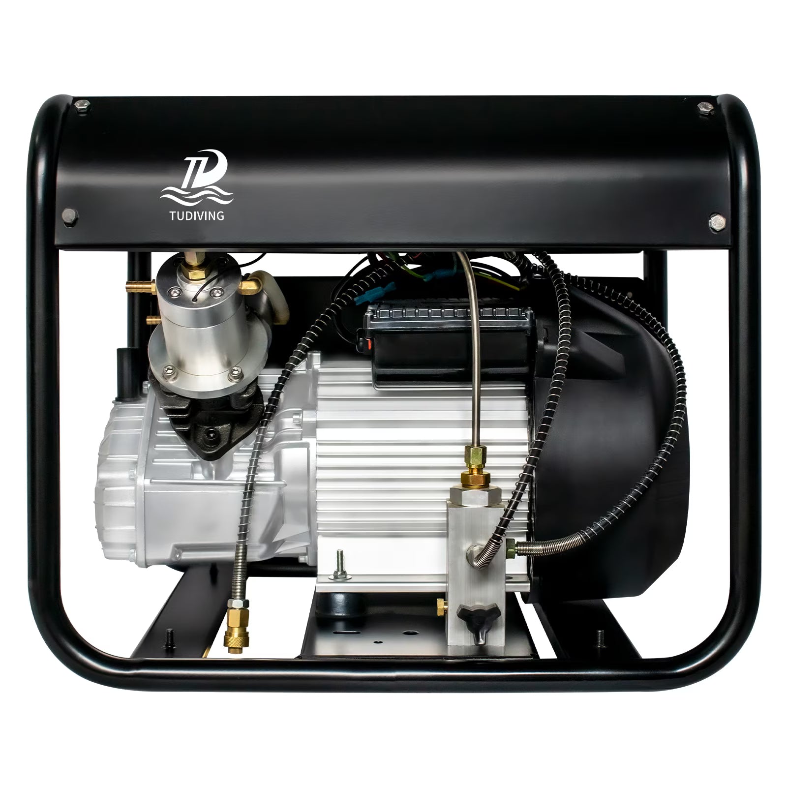 TUDIVING 4500Psi PCP Air Compressor Double Cylinder Auto-Stop High Pressure Air Pump 40L/min 110V
