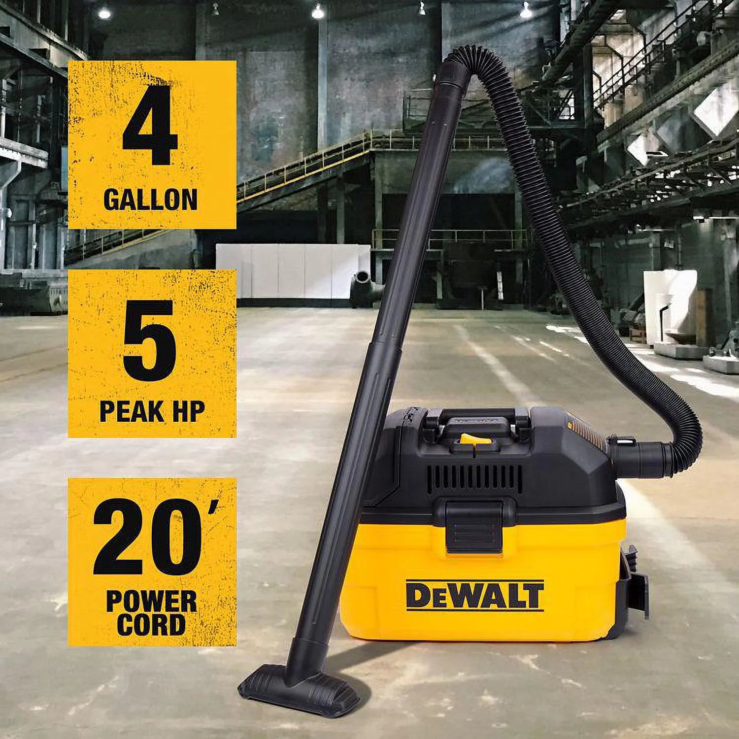 DeWALT 4-Gal 5-Peak Hp Toolbox Vac DXV04T