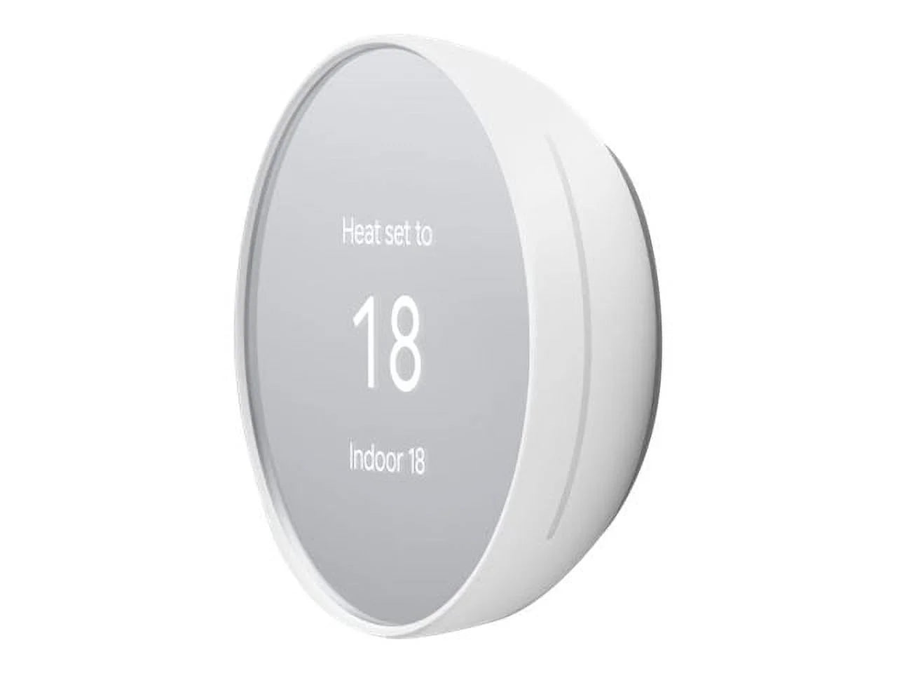 Google Nest - Thermostat - wireless - Bluetooth, 802.11a/b/g/n, 802.15.4 - 2.4 Ghz, 5 GHz - snow