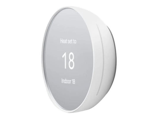 Google Nest - Thermostat - wireless - Bluetooth, 802.11a/b/g/n, 802.15.4 - 2.4 Ghz, 5 GHz - snow