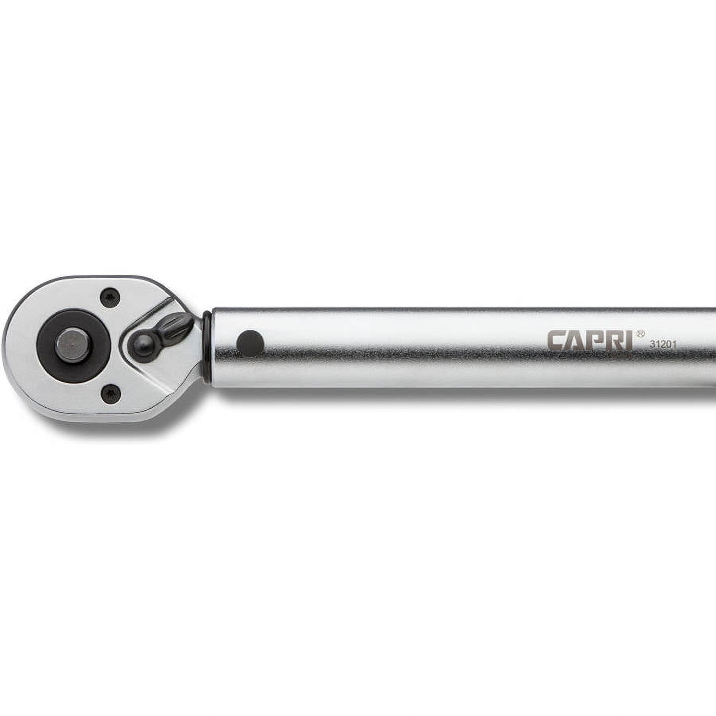 Capri Tools 31201 10-80 Foot Pound Industrial Torque Wrench, 3/8", Matte Chrome