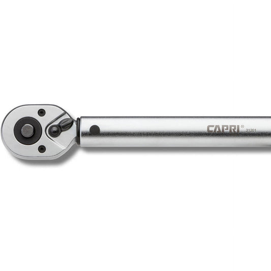 Capri Tools 31201 10-80 Foot Pound Industrial Torque Wrench, 3/8", Matte Chrome