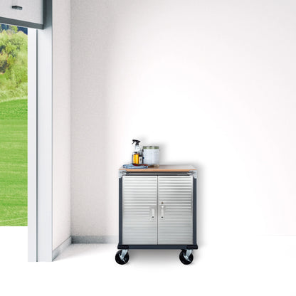 Seville Classics UltraHD 2-Door Rolling Cabinet