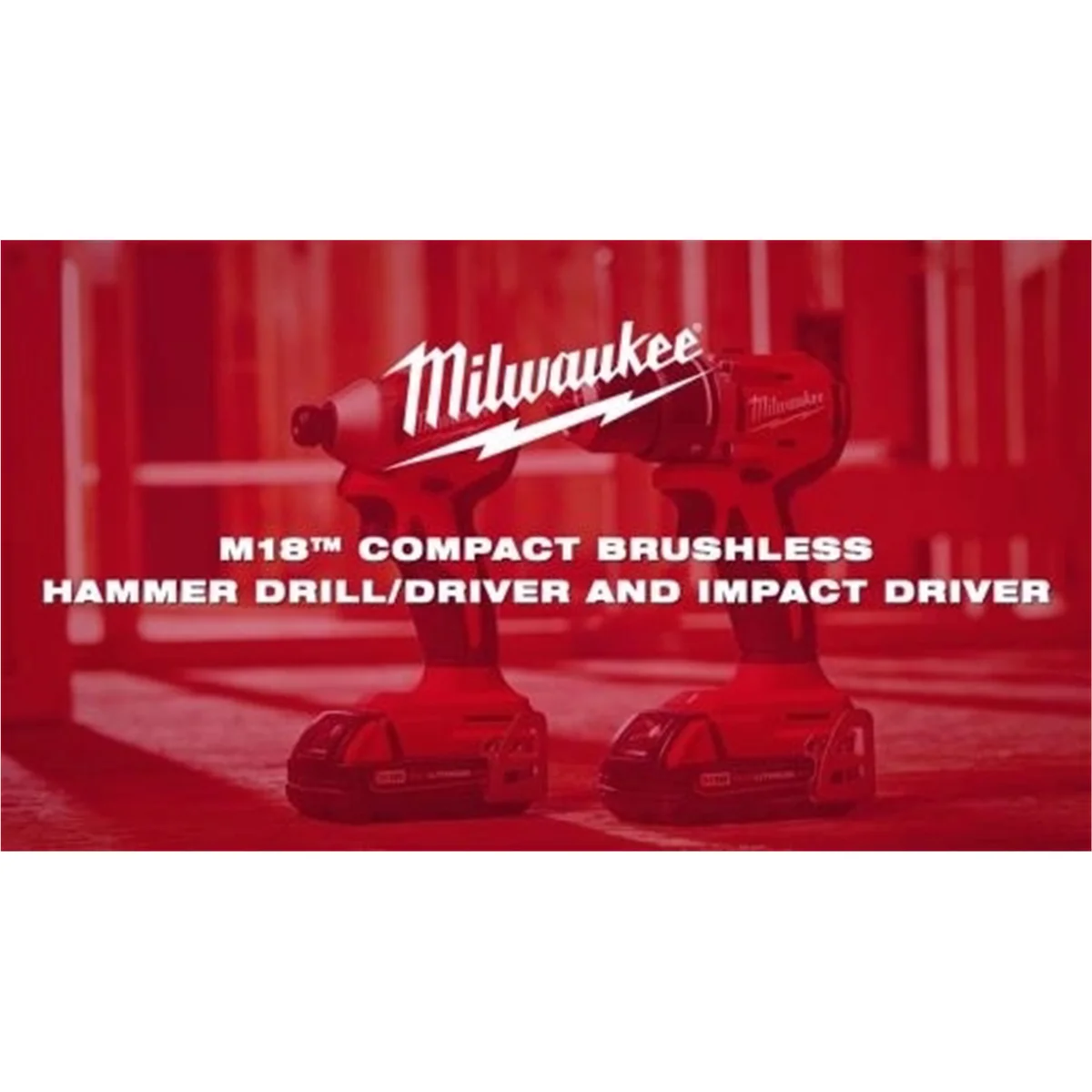 Milwaukee 3650 18V Impact Driver 1/4 in Hex Drive Battery Included 1700 in-lb, 3600 RPM, 2 Piece