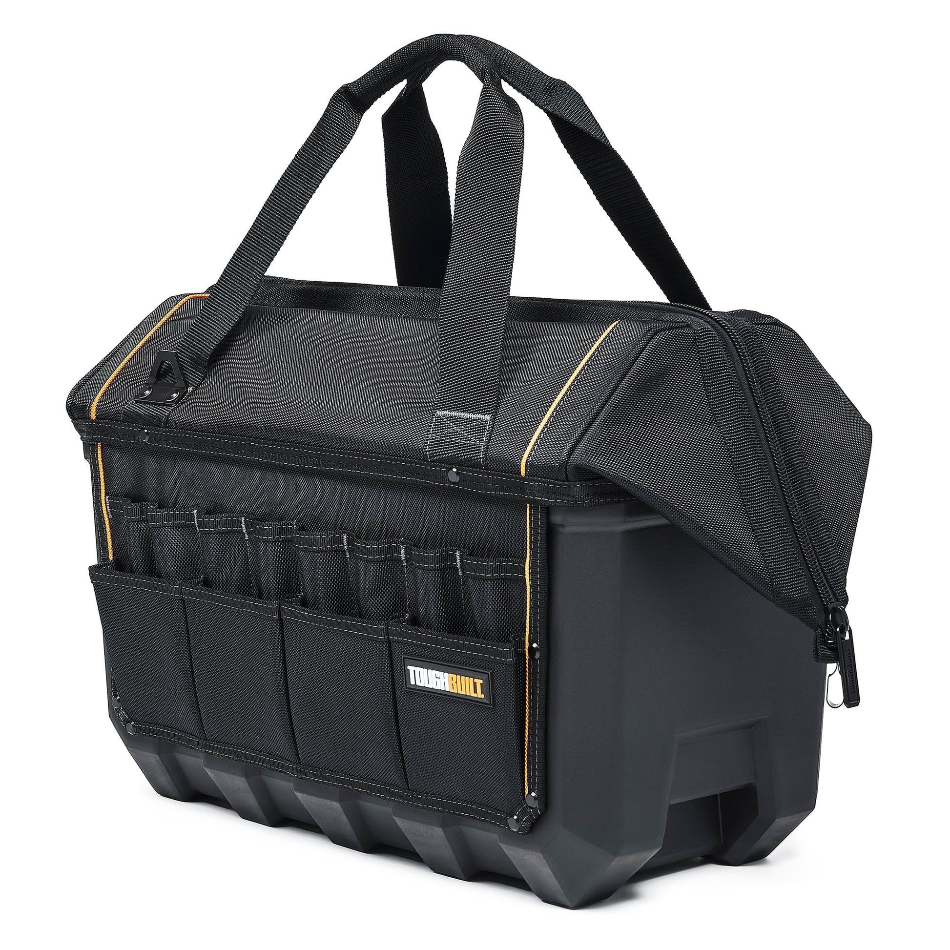 ToughBuilt Waterproof Tool Bag Pouch Organizer, XL Massive Mouth, Black