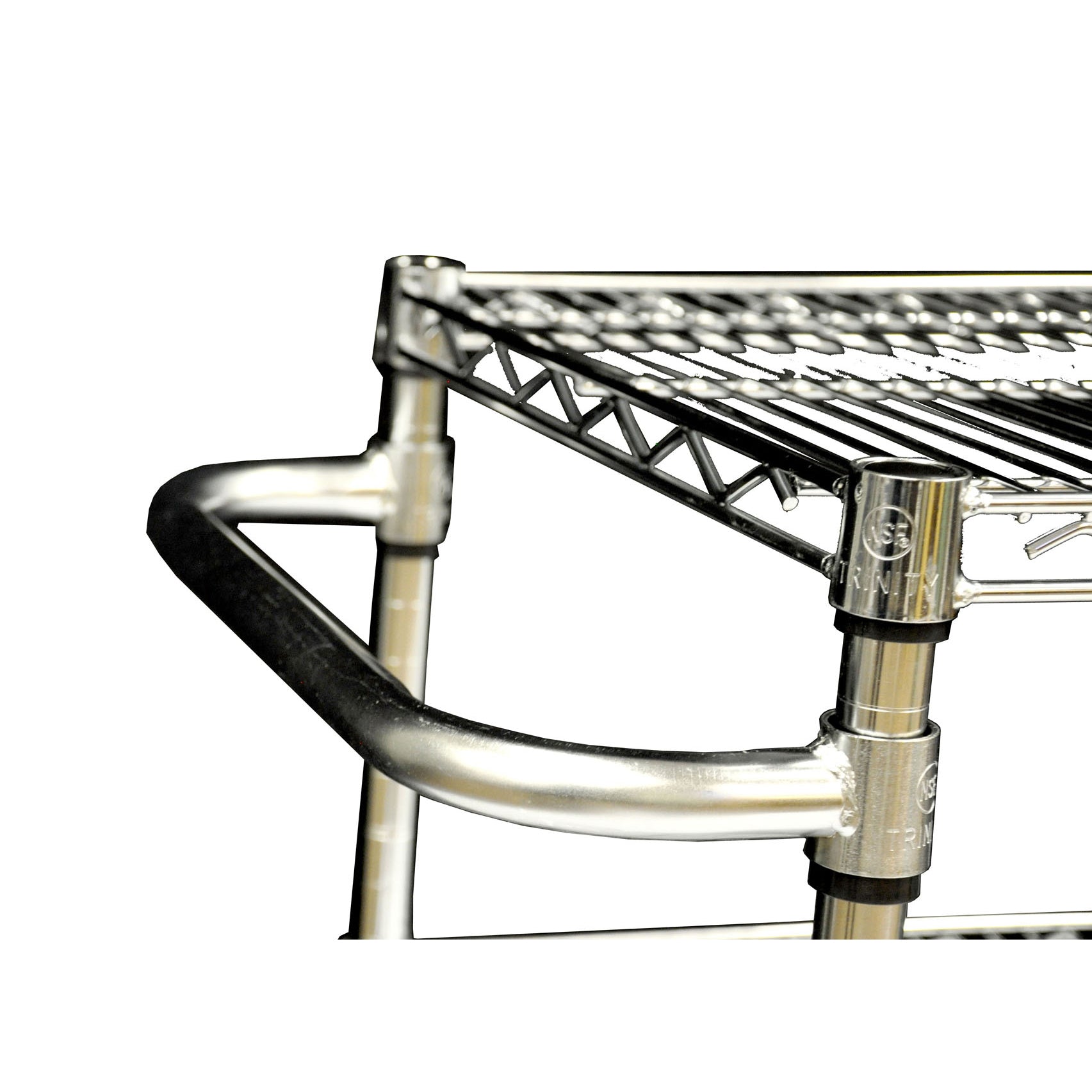 TRINITY EcoStorage 3-tier 40.3” x 18” x 36” Cart, Chrome Color