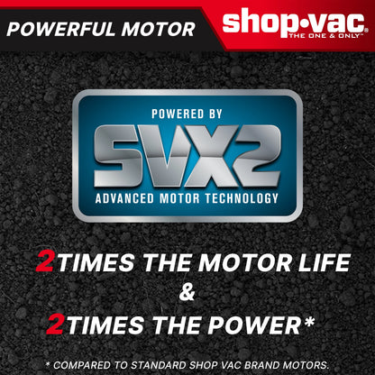 Shop-Vac 12 Gallon 5.5 PHP Wet Dry Vacuum (w/SVX2 Technology)