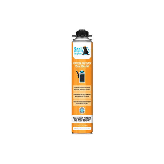 Seal Spray Window and Door Foam No Warp One Component Polyurethane Gun Foam Sealant (Case of 12/23.2oz Cans)