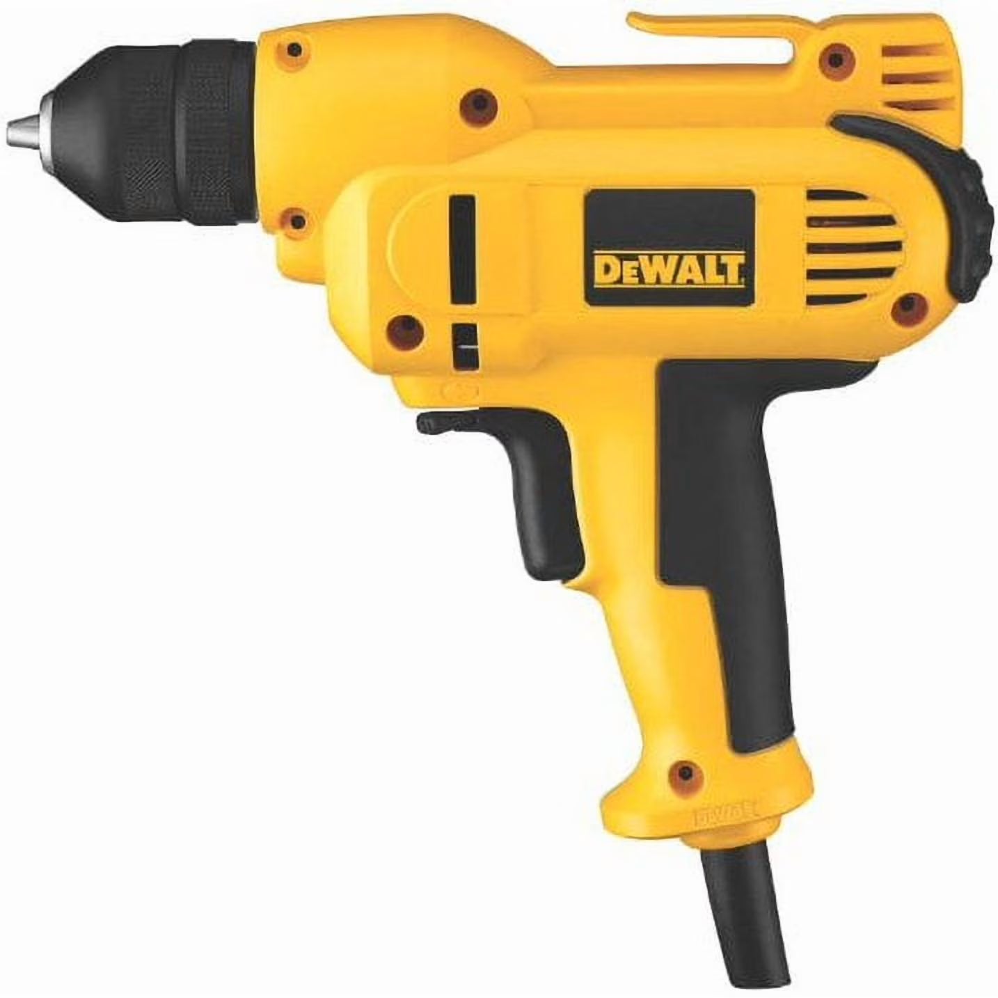 DeWalt DWD115K 3/8" VSR Mid-Handle Drill Kit with Keyless Chuck