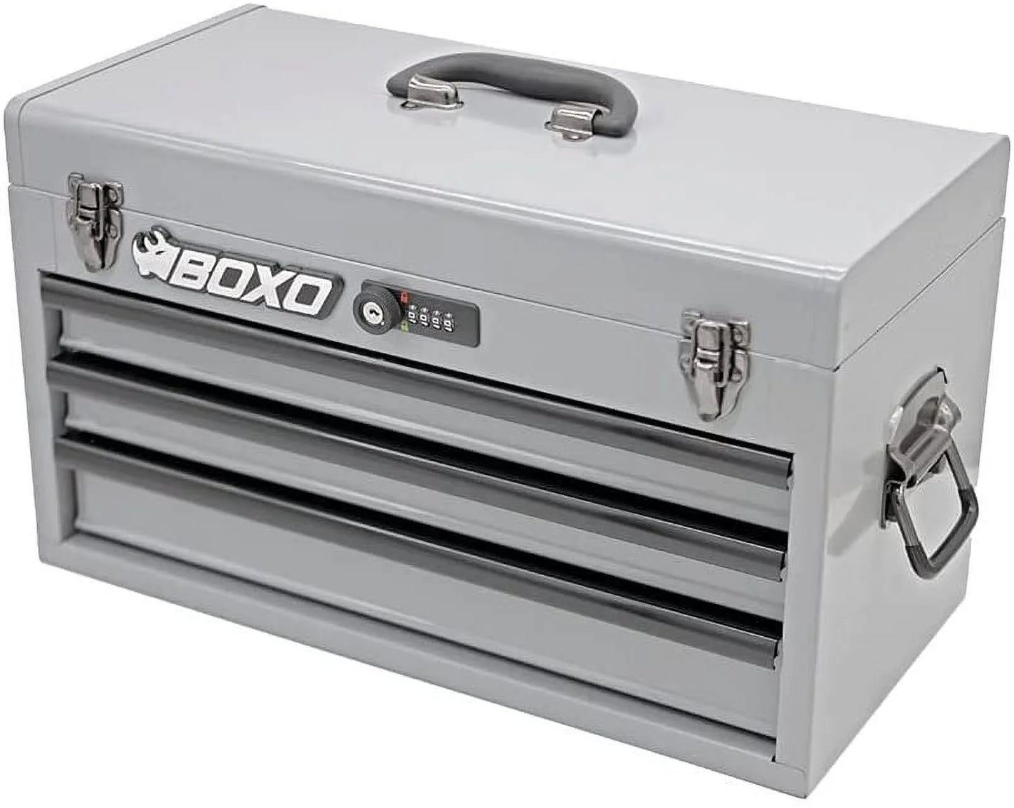 Completed Boxo USA Hand Carry 3-Drawer Heavy Duty Toolbox (White)