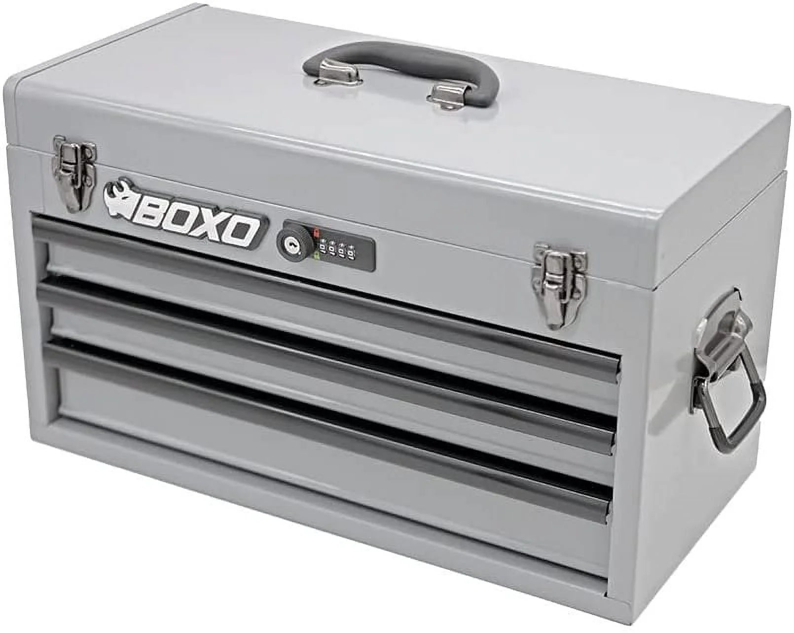 Completed Boxo USA Hand Carry 3-Drawer Heavy Duty Toolbox (White)