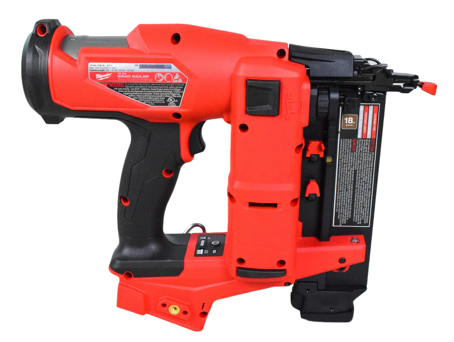 MILWAUKEE M18 FUEL 18 Gauge Cordless Brad Nailer - Model 2746-20 (Bare Tool)