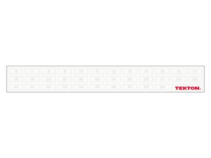 TEKTON Combination Wrench Set with Modular Wrench Organizer, 27-Piece (6 - 32 mm) | WCB95203