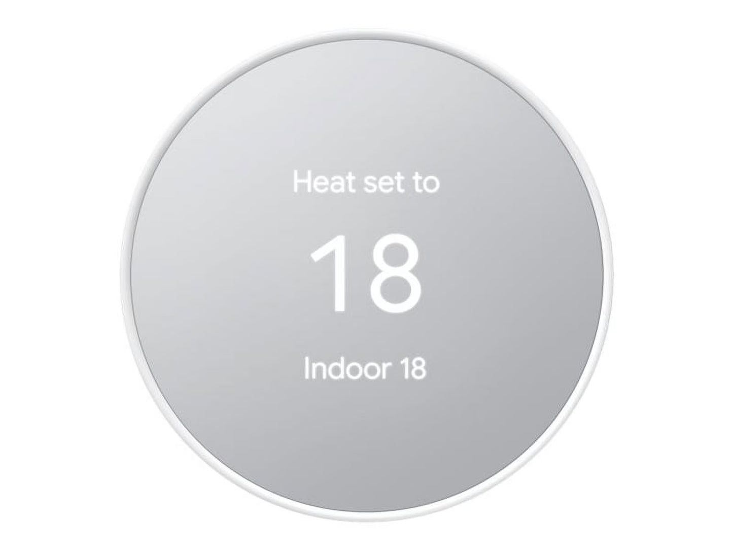 Google Nest - Thermostat - wireless - Bluetooth, 802.11a/b/g/n, 802.15.4 - 2.4 Ghz, 5 GHz - snow