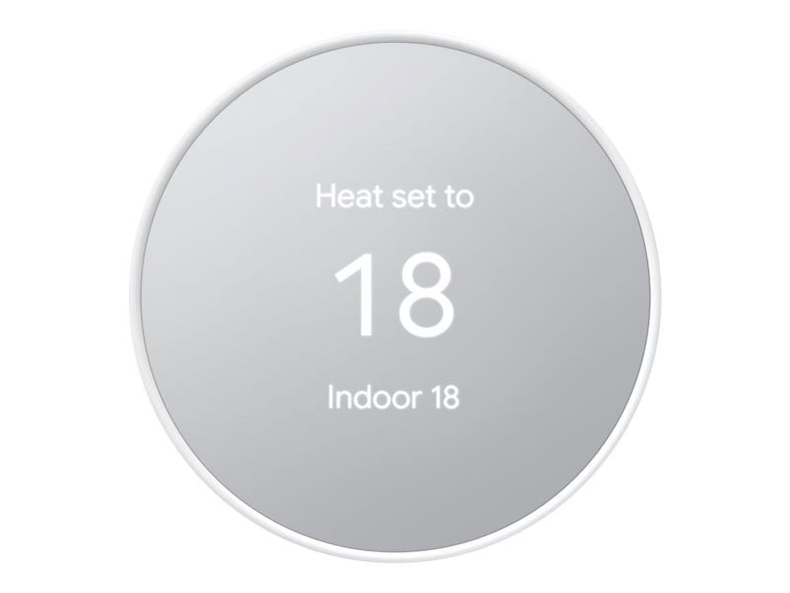 Google Nest - Thermostat - wireless - Bluetooth, 802.11a/b/g/n, 802.15.4 - 2.4 Ghz, 5 GHz - snow