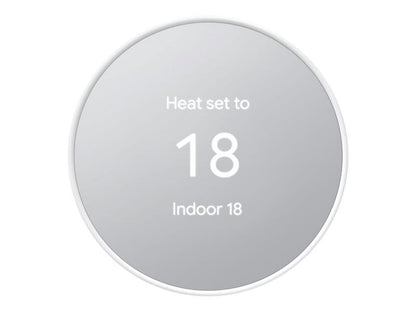 Google Nest - Thermostat - wireless - Bluetooth, 802.11a/b/g/n, 802.15.4 - 2.4 Ghz, 5 GHz - snow