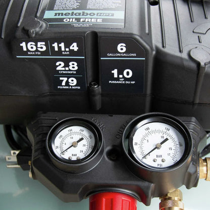 Metabo HPT Air Compressor, Pancake, 6-Gallon, 165 PSI, EC711S