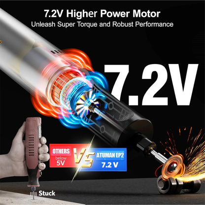 Cordless Rotary Tool Kit, 7.2V, 5 Speeds, with 42 Accessories, Sanding, Polishing, Etching, Engraving, DIY Crafts